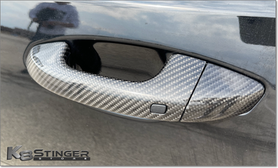 Kia Stinger - K8SS Carbon Fiber Door Handles - Full Replacement Set