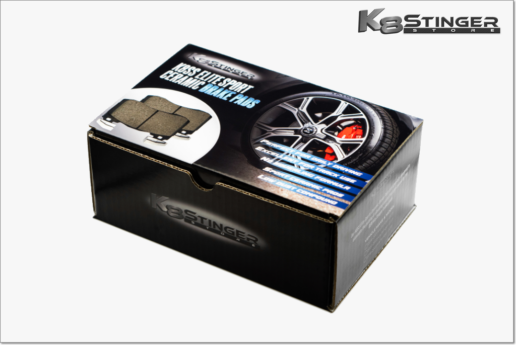 Kia Stinger - K8SS Elite Sport Ceramic Brake Pads – K8 Stinger Store Kia Stinger - K8SS Elite Sport Ceramic Brake Pads – K8 Stinger Store