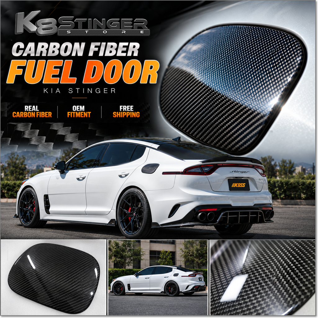 Kia Stinger - Carbon Fiber Fuel Door – K8 Stinger Store