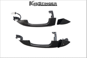 Front & Rear Kia Stinger Door Handles Carbon Fiber