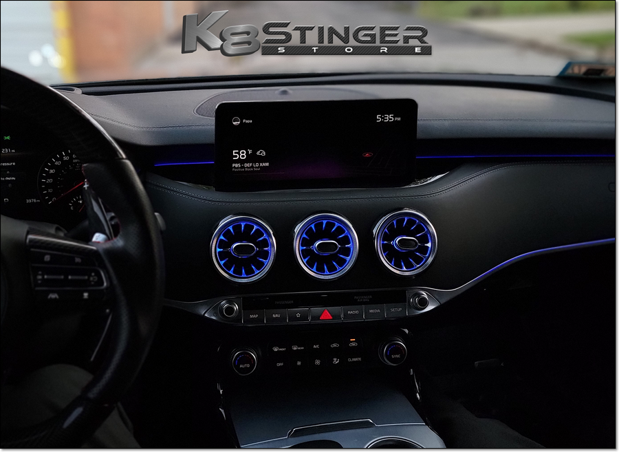 Kia Stinger RGB Ambient Light Up Vent Kit
