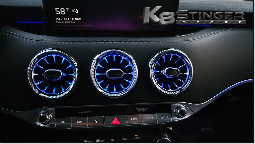 Kia Stinger - Ambient Air Vents RGB LED Kit – K8 Stinger Store