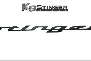 Kia Stinger Script Black Metal Emblem