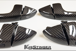 Carbon Fiber Door handles and key covers Kia Stinger