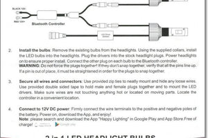 2018-2019 Kia Stinger 2.0T - RGB Color Changing LED Headlight Kit