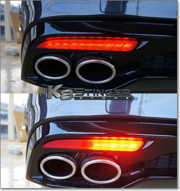 2018-2021 Kia Stinger - Sequential LED Bumper Reflector Lights