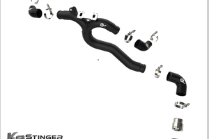 Stinger 3.3T Hot Side Charge Pipe Black aFe Bladerunner