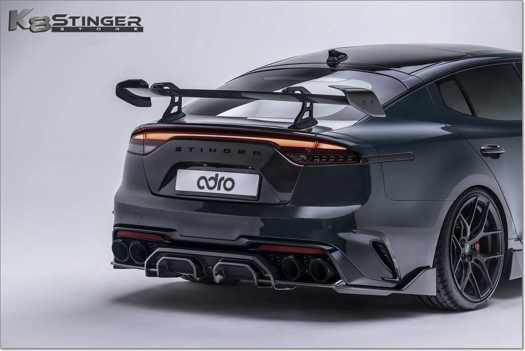2018-2023 Kia Stinger - Adro AT-R2 Swan Neck Carbon Fiber Wing – K8 ...