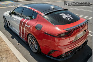 Kia Stinger modified rear spoiler Ark Performance