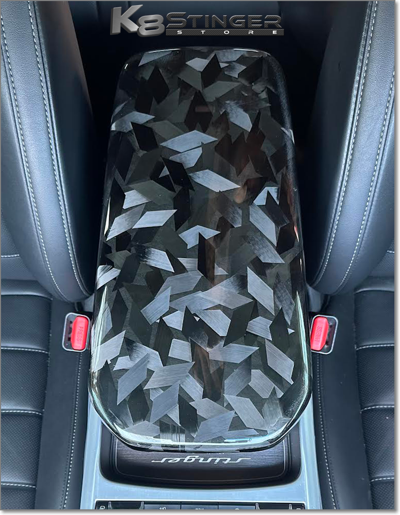 Kia Stinger K8SS Carbon Fiber Armrest Cover K8 Stinger Store