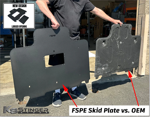 Kia Stinger - FSPE Lightweight Aluminum Oil Pan Skid Plate