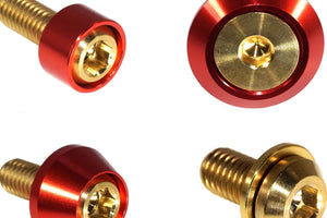 Hybrid_Red_Gold Kia Stinger Titanium Bolts ZSpec
