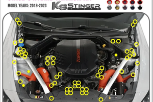Kia Stinger Stage 3 Titanium Engine Dress Up Kit