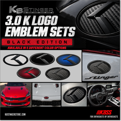Kia Stinger - 3.0 K Logo Emblem Sets 