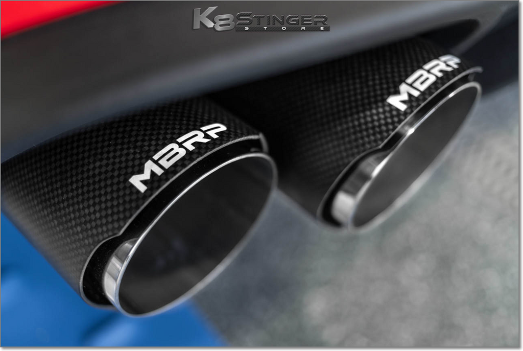 Kia Stinger Exhaust tips in carbon fiber
