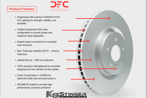 Kia Stinger OE+ Brake Rotors