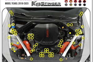 Kia Stinger Stage 3 Titanium Engine Dress Up Kit