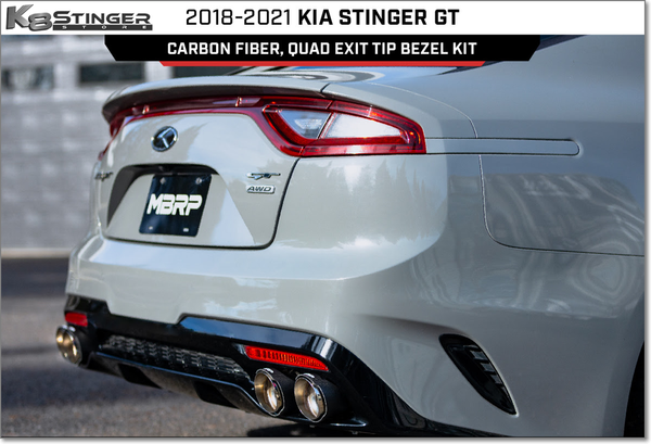 2018-2021 Kia Stinger - MBRP Carbon Fiber Exhaust Tips Kit