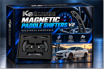 Kia Stinger - NEW V2 Carbon Fiber Magnetic Paddle Shifters