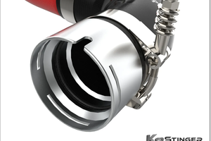 Kia Stinger aFe Bladerunner Chargepipe Red