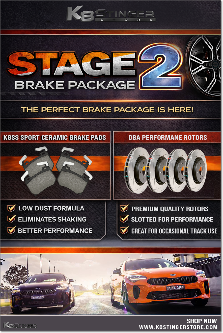 Kia Stinger 3.3T - Stage 2 Brake Package – K8 Stinger Store