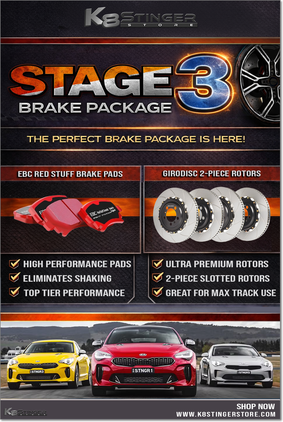 Kia Stinger 3.3T - Stage 3 Brake Package – K8 Stinger Store