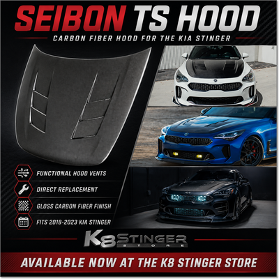 Kia Stinger - Seibon TS Carbon Fiber Hood