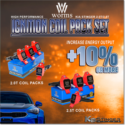 Kia Stinger 2.0T/2.5T - Worms Racing High Performance Ignition Coil Pack Set