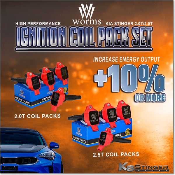 Kia Stinger 2.0T/2.5T - Worms Racing High Performance Ignition Coil Pack Set