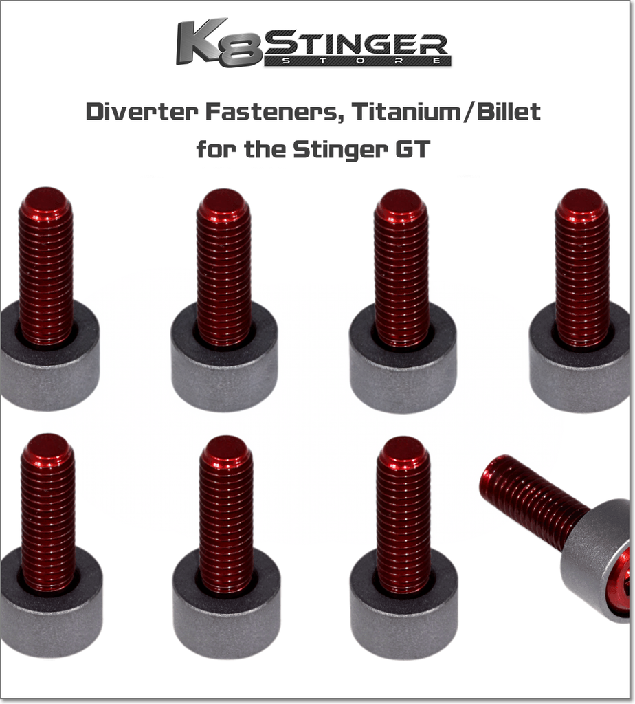 ZSPEC_Kia-Stinger-K8_Diverter_Valve_Fasteners_Titanium_2_ Red  Kit