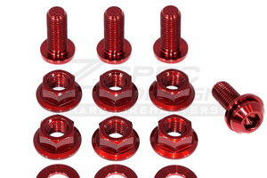 ZSPEC_Kia-Stinger-K8_Strut-Brace_Fasteners_Titanium_2 Red
