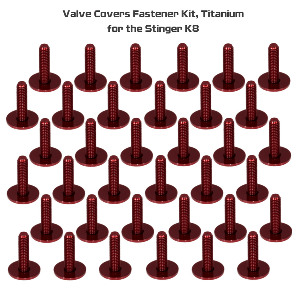 ZSPEC_Kia-Stinger-K8_Valve_Covers_Fastener_Kit_Titanium_2 Red