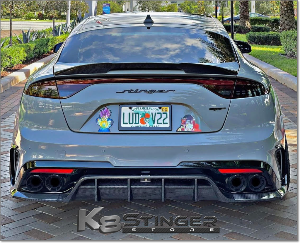 2022 Kia Stinger Meister Carbon Fiber Rear Diffuser V3 – ADRO Inc