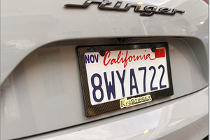 Kia Stinger Genuine Carbon Fiber License Plate