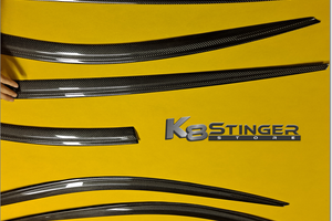 Kia Stinger Carbon Fiber Window Visor Kit