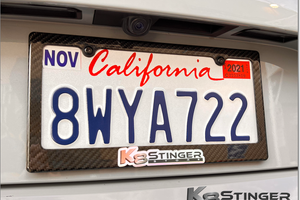 Kia Stinger License Plate Carbon Fiber
