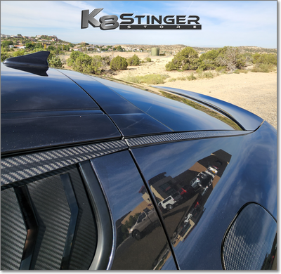 Kia Stinger - Carbon Fiber Rear Windshield Molding Set