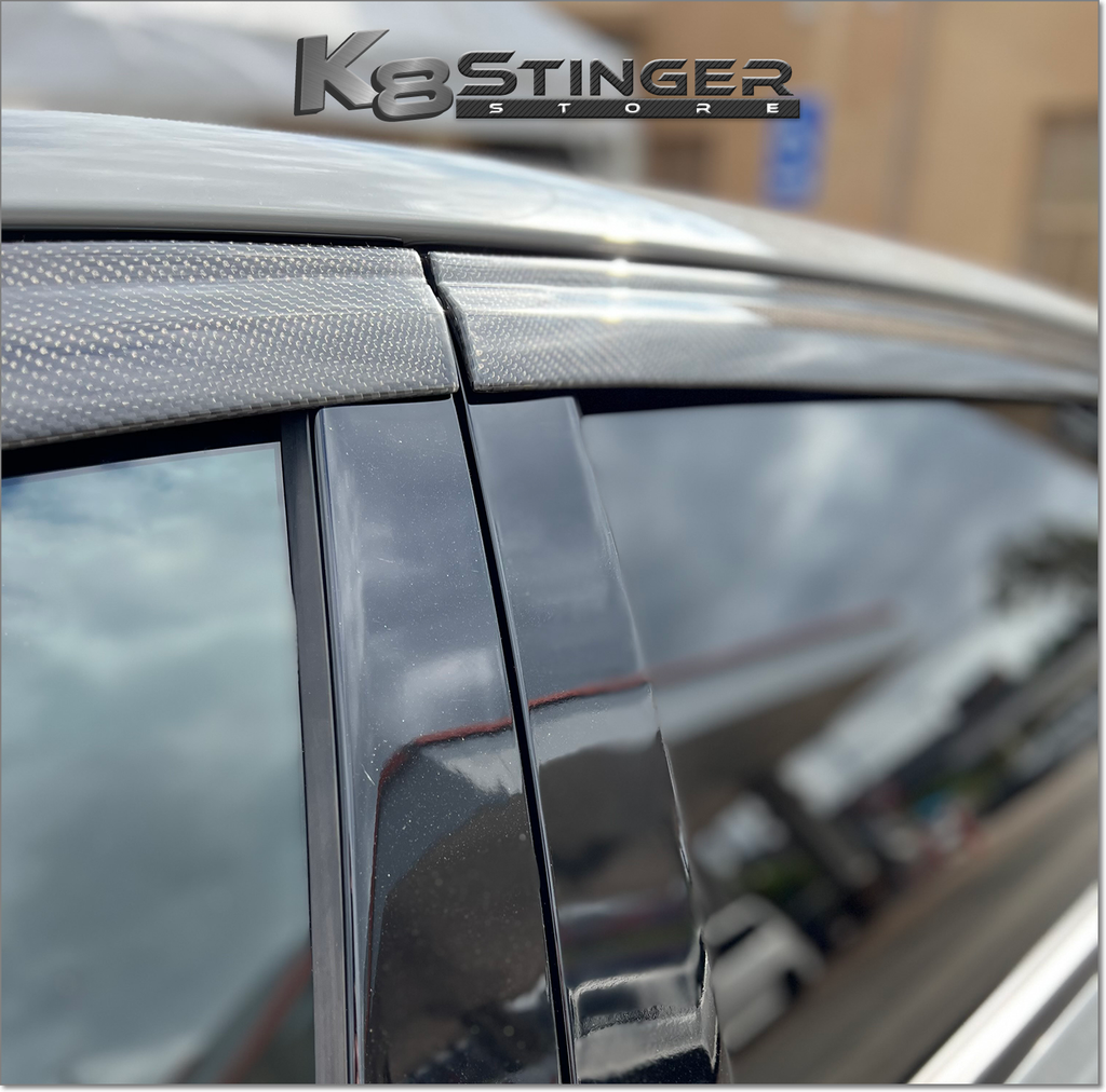 Kia Stinger Carbon Fiber Window Visors