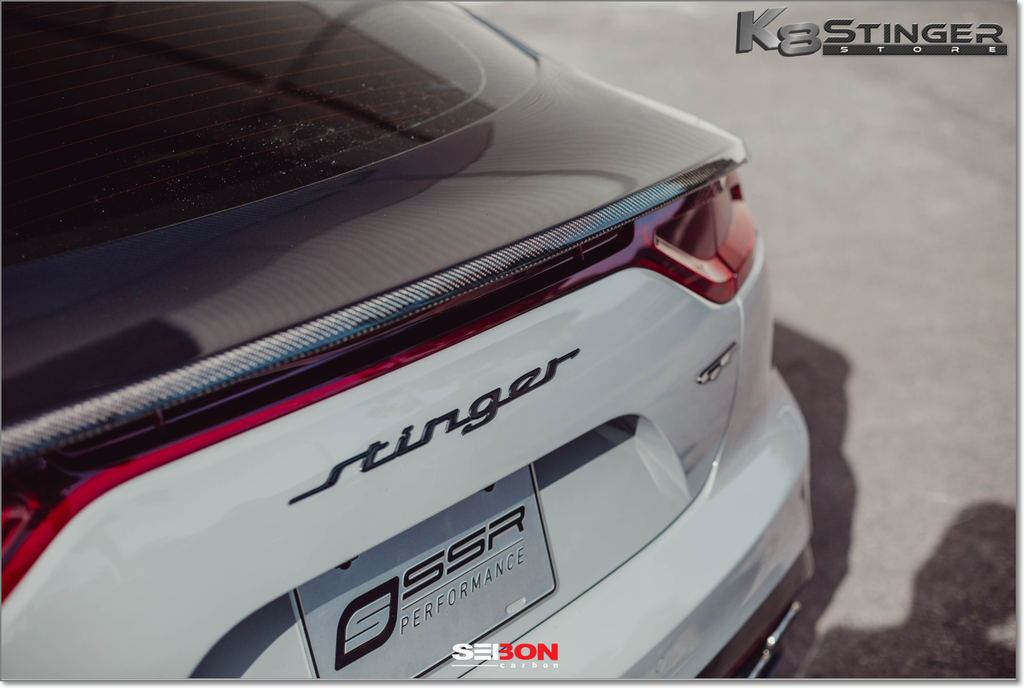 Kia Stinger carbon fiber rear hatch