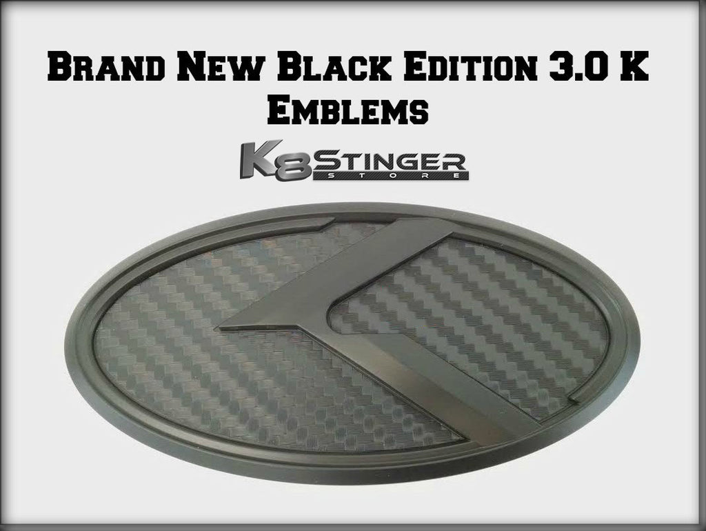 Kia Stinger - 3.0 K Emblem Sets "BLACK EDITION"