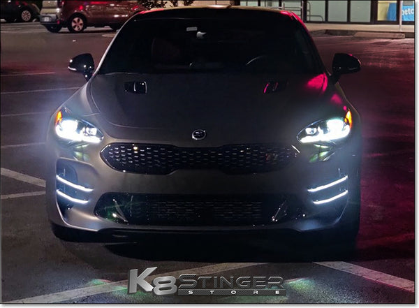 Kia Stinger - (NEW) LED Devils Claw Canards W/ Built in Turn Signals
