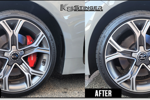 Kia Stinger OEM E Logo 18 inch 19 inch Wheel Caps