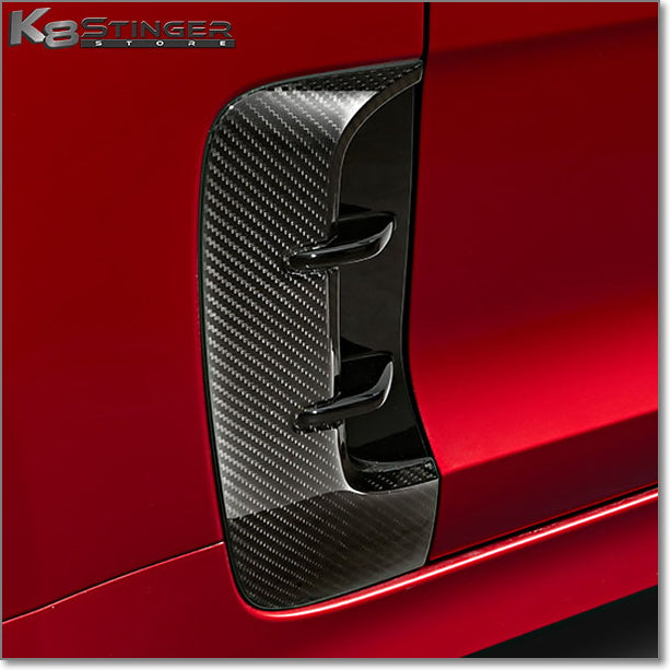 kia stinger oem carbon fiber fender vent