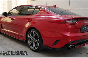 Kia Stinger Rear Red Diffuser