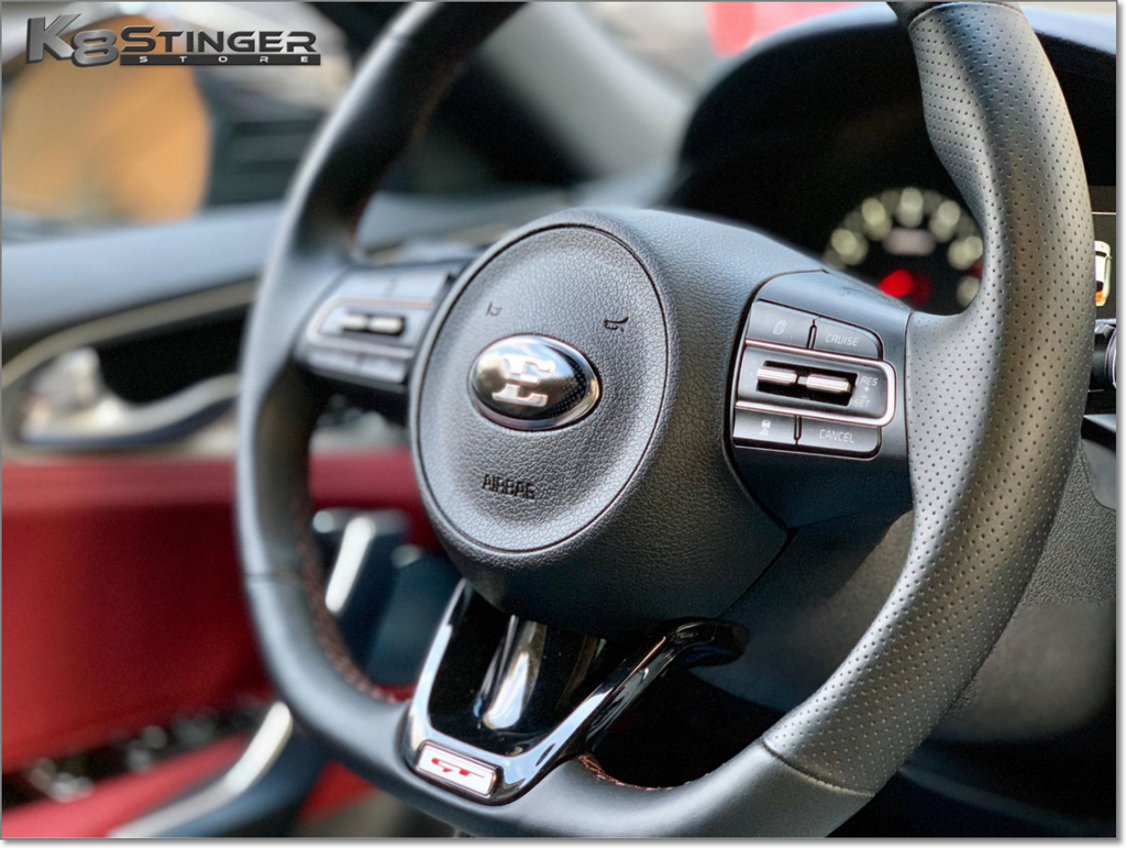E logo steering wheel emblem
