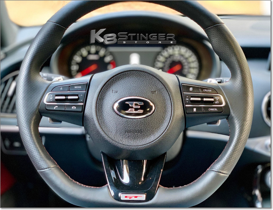 Kia Stinger E Logo steering wheel emblem