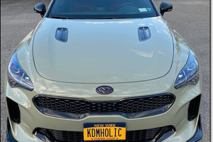 Kia Stinger M&S Gloss Black Front Bumper Lip