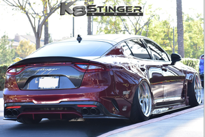 Kia Stinger GT Seibon License Plate Trunk Garnish