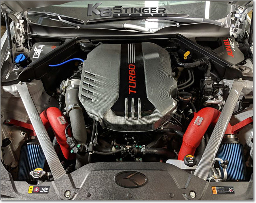stinger injen dual intakes red