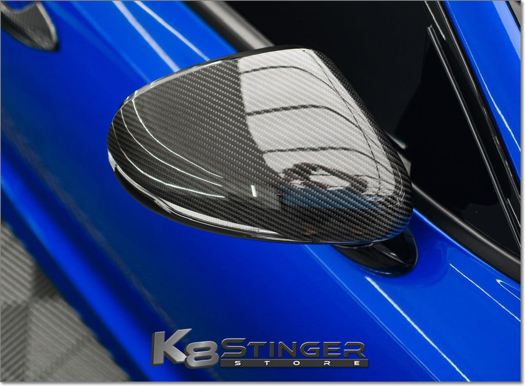 Kia Stinger Mirror Cover Replacements Carbon Fiber